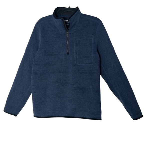 Prana Other - prAna Mens Sweater Jacket Medium Blue Tri Thermal Threads Long Sleeve 1/4 Zip